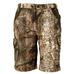 Bermuda Treeland léger polyester coton camo forest/marron 38 à 48