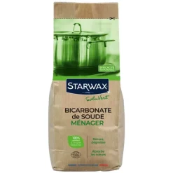 Bicarbonate de soude ménager 100% naturel 1kg Starwax