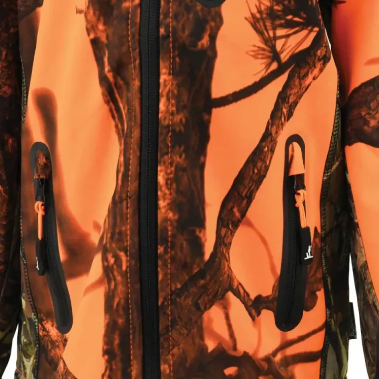 Blouson enfant Softshell Ghostcamo 3 poches polyester 6 à 16 ans