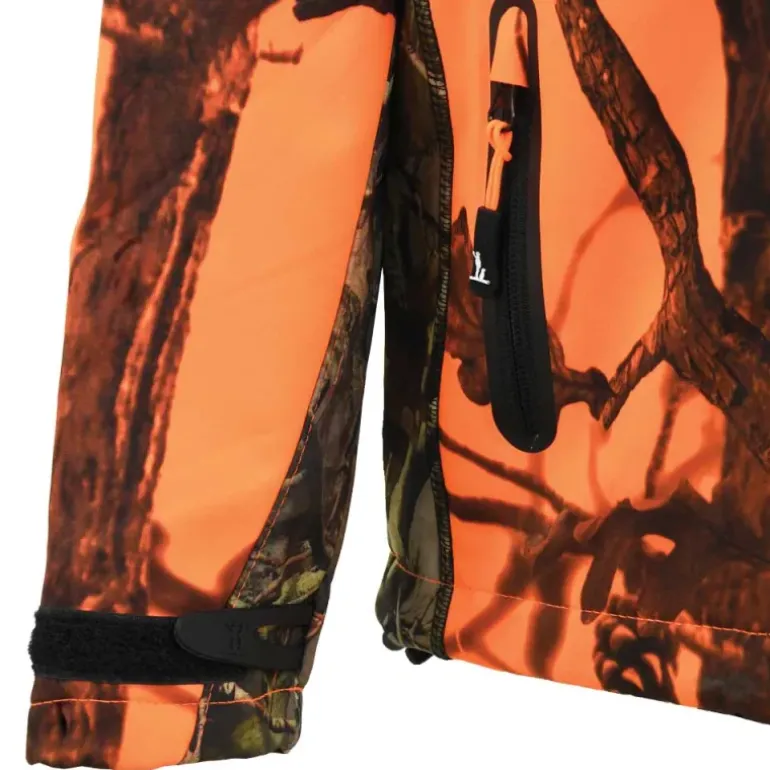 Blouson enfant Softshell Ghostcamo 3 poches polyester 6 à 16 ans