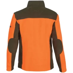 Blouson Polaire Brodé polyester kaki orange taille M à 4XL