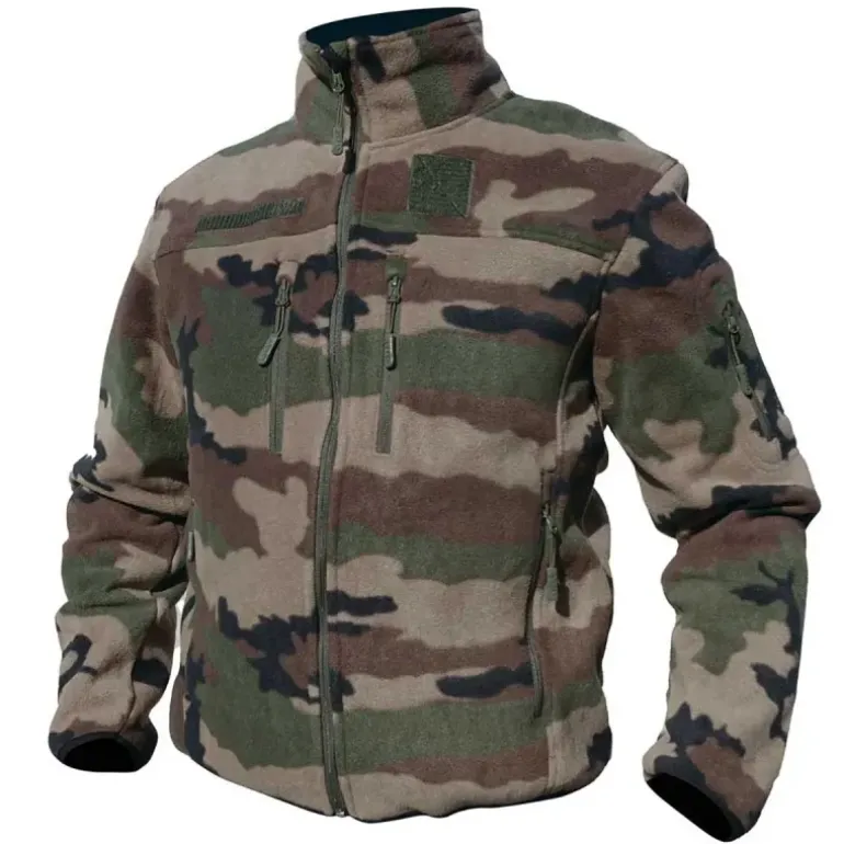 Blouson polaire homme Camo - Col montant - 390 g/m² - DCA France