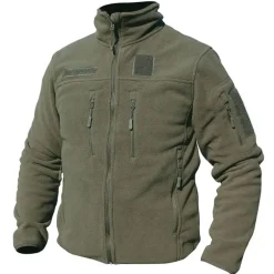 Blouson polaire homme vert - Col montant - 390 g/m² - DCA France