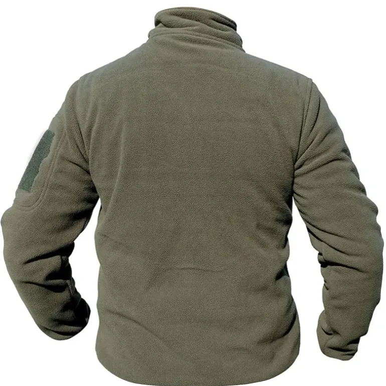 Blouson polaire homme vert - Col montant - 390 g/m² - DCA France