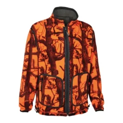Blouson polaire réversible Pro Hunt polyester kaki/blaze M à 4XL