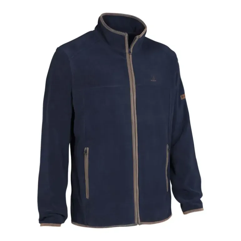 Blouson polaire Scotland 4 poches polyuréthane marine S à 4XL