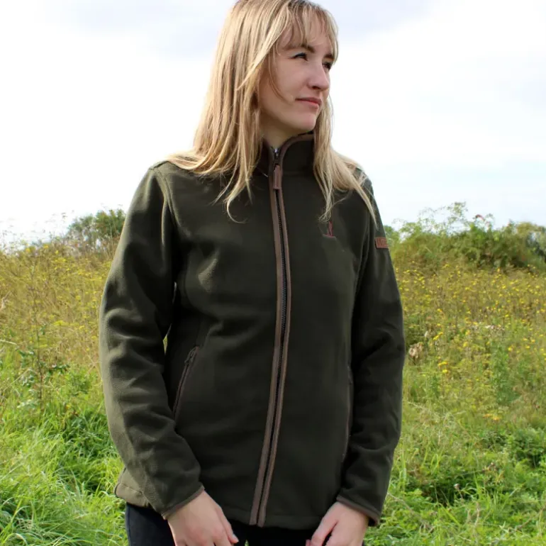 Blouson Scotland femme 4 poches zip polaire polyester kaki S à XL