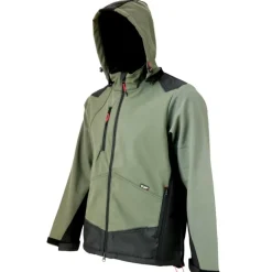 Blouson Softshell River polaire polyester kaki noir M à 3XL