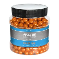 Boite de 500 Billes paintball PAB68 gélatine bio orange cal. 68