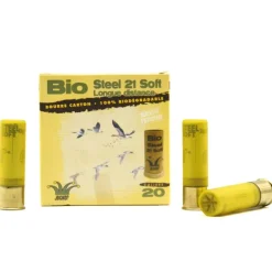 Boite de 25 cartouches Bio Steel acier étamé 21g calibre 20-70