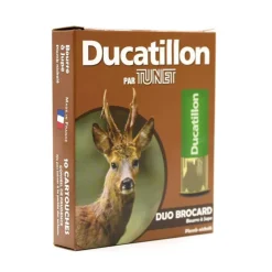 Boite de 10 cartouches cal.12/70 bourre jupe "Duo Brocard" 390m/s