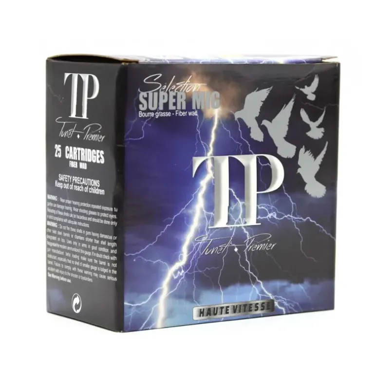 Boite de 25 cartouches TP Super MIG bourre grasse 12/70 pb6