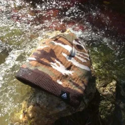 Bonnet Rainshell camo marron Verjari – étanche et respirant