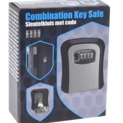 Boîte à clés sécurisée en alliage aluminium-zinc - Noir et Gris