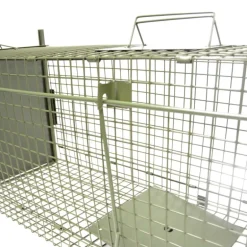 Boîte à fauves pliable 2 entrées maille carrée 100x30x35cm
