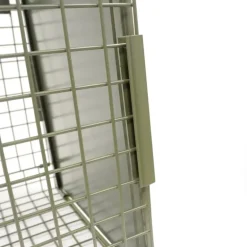 Boîte à fauves pliable 2 entrées maille carrée 160x55x50cm