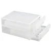 Boîte à œufs plastique transparente 60 œufs - 2 tiroirs 26,5 x 17 x 34 cm