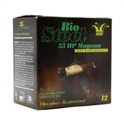 Boîte de 25 cartouches Bio Steel 33 HP Magnum 12/76 33g
