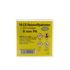 Boîte de 10 munitions gaz avec sûreté manuelle 9mm + mallette