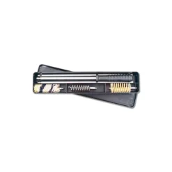 Boîte de nettoyage baguette acier inox + 3 brosses pour fusils
