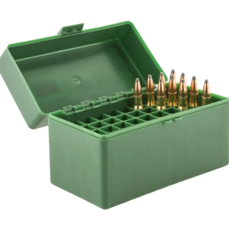 Boîte de rangement 50 munitions 9,7x8,5x15,2cm