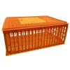 Boîte de Transport pour Volailles en Polyéthylène Haute Densité - 74x54x27 cm Orange