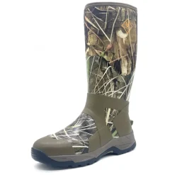 Bottes camo roseaux caoutchouc doublure jersey 5mm