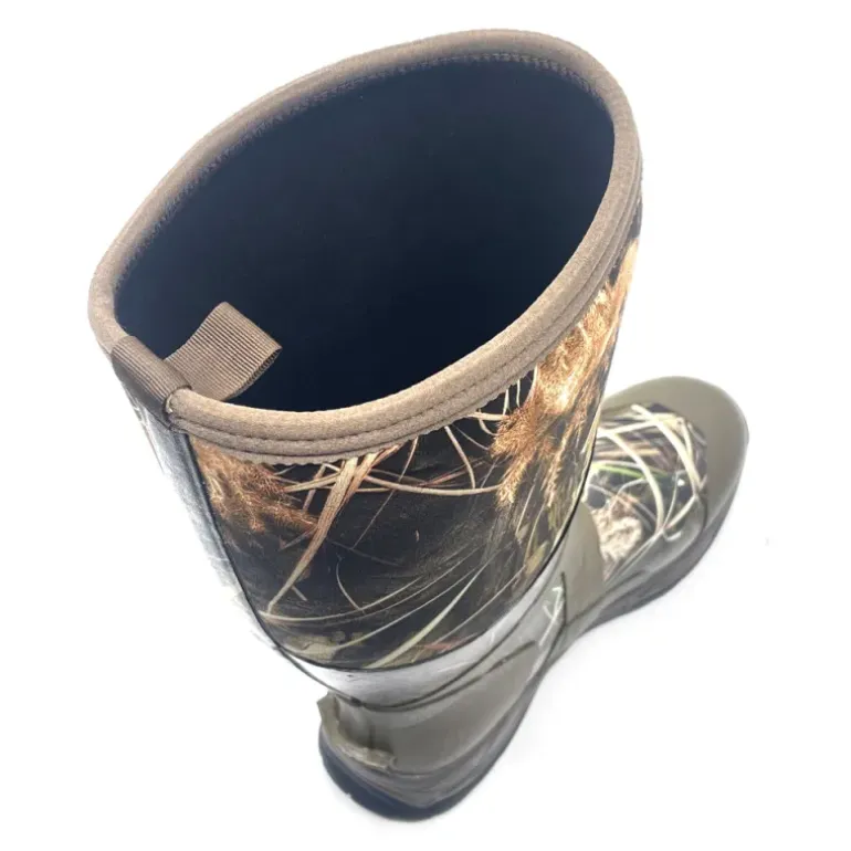 Bottes camo roseaux caoutchouc doublure jersey 5mm