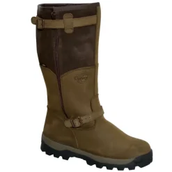 Bottes chasse cuir marron fourrée Iceland Gore-Tex + sac