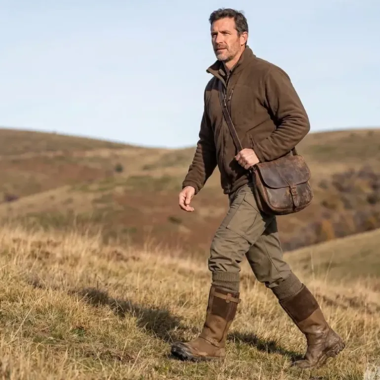 Bottes chasse Iceland Gore-Tex cuir marron fourrées