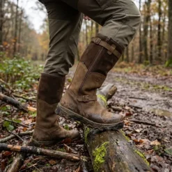 Bottes chasse Iceland Gore-Tex cuir marron fourrées