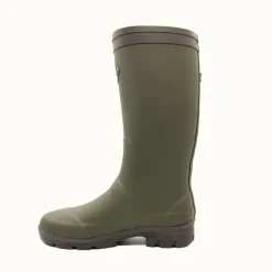 Bottes de chasse Alaska soufflet Zip caoutchouc kaki 39 à 47