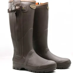 Bottes full zip Rambouillet caoutchouc marron 37 à 47