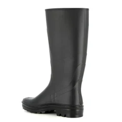 Bottes Kraft PVC recyclable doublure jersey noir 36 à 47