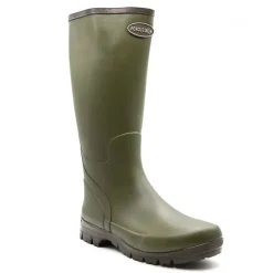 Bottes Marly antidérapantes caoutchouc naturel kaki 37 à 48