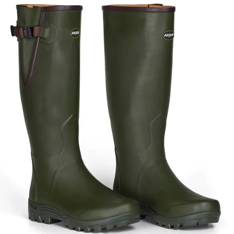 Bottes Pioneer Hunting Green confort caoutchouc 40 à 46