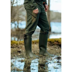 Bottes Pioneer Hunting Green confort caoutchouc 40 à 46