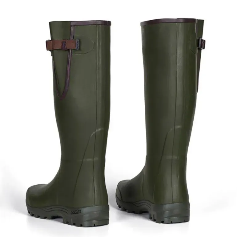 Bottes Pioneer Hunting Green confort caoutchouc 40 à 46