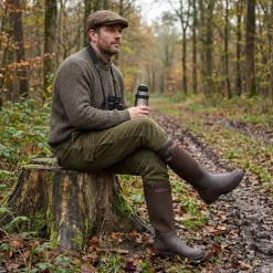 Bottes Primo Country Zip textile rip-stop Marron Foncé 40 à 46
