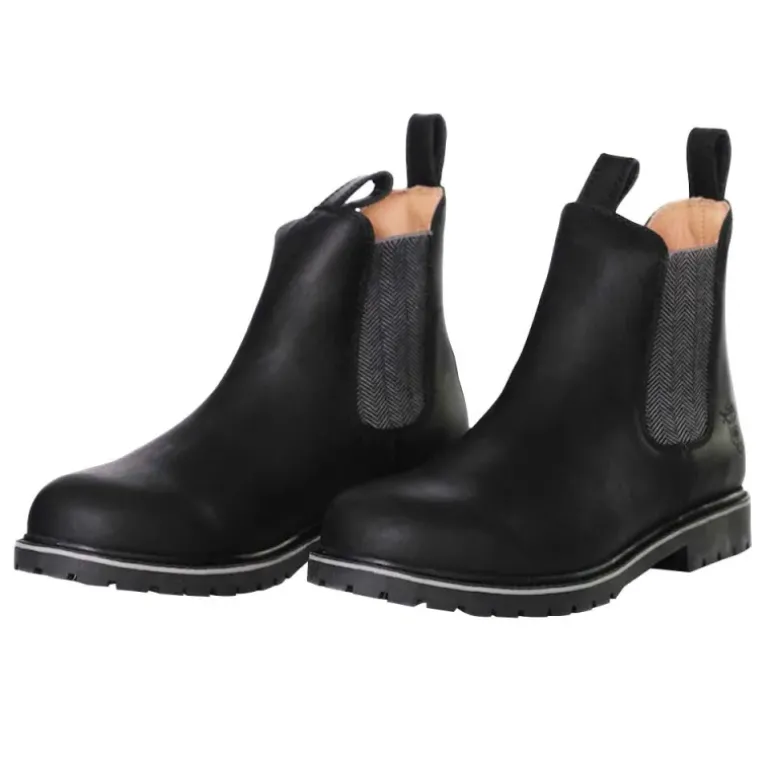 Bottines Chelsea Heritage Farmer Brighton cuir noir 40 à 47