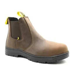 Bottines sécurité Jackman S3 cuir marron embout acier