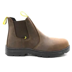 Bottines sécurité Jackman S3 cuir marron embout acier