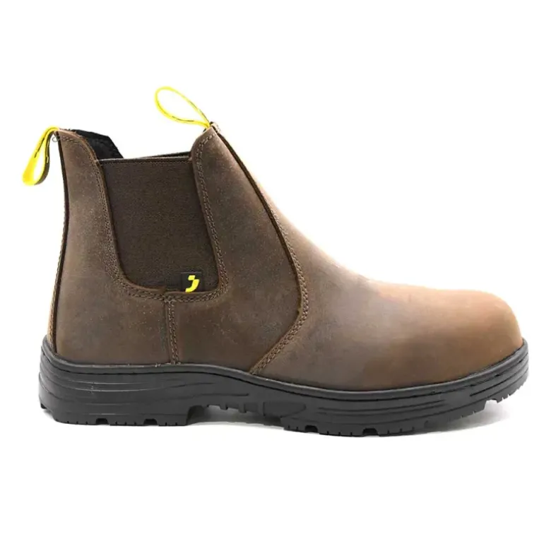 Bottines sécurité Jackman S3 cuir marron embout acier