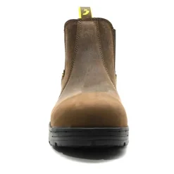 Bottines sécurité Jackman S3 cuir marron embout acier