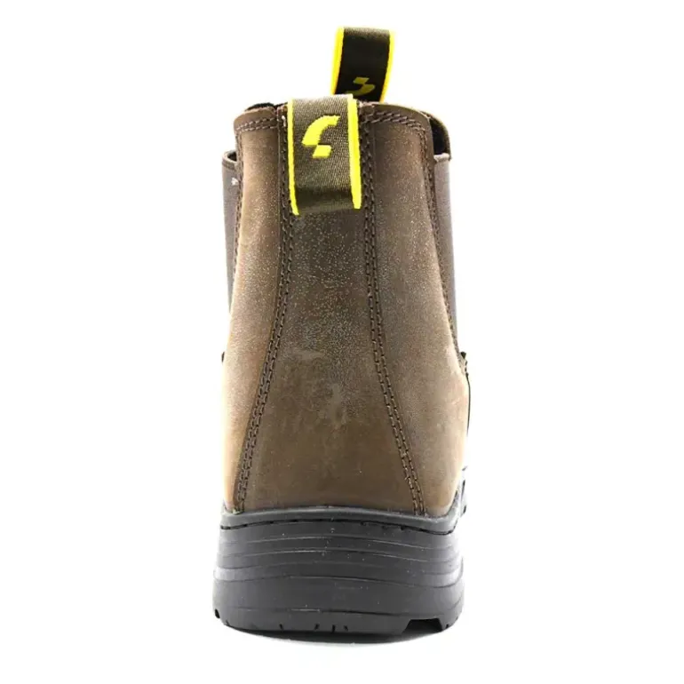 Bottines sécurité Jackman S3 cuir marron embout acier