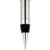 Bouchon de bouteille de vin cartouche métal argenté noir 11cm