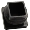 Bouchon rectangulaire 25x25x1/2 noir