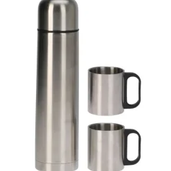 Bouteille isolante acier inox 1L 8x31,7cm + 2 tasses 180ml