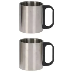 Bouteille isolante acier inox 1L 8x31,7cm + 2 tasses 180ml