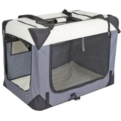Box de transport chien démontable en toile 81x58 cm